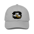 Classic Trucker Cap | Universal Fit | 100% Cotton Front | Mesh Back | Adjustable Snapback | Breathable | Unisex Adult | Grunge | Positivity - front - Grey - mockup 1