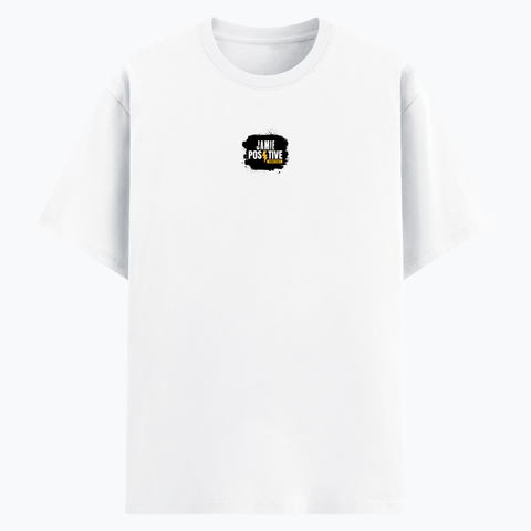 Basic T-Shirt | Unisex Fit, XS-2XL | Poly-Cotton Blend | Soft, Durable Everyday Wear | Unisex | Grunge | Positivity | Motivation | Birthday - front - White - mockup 1