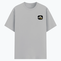 Basic T-Shirt | Unisex Fit, XS-2XL | Poly-Cotton Blend | Soft, Durable Everyday Wear | Unisex | Grunge | Positivity | Motivation | Birthday - left pocket - Grey Melange - mockup 3