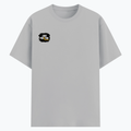 Basic T-Shirt | Unisex Fit, XS-2XL | Poly-Cotton Blend | Soft, Durable Everyday Wear | Unisex | Grunge | Positivity | Motivation | Birthday - right pocket - Grey Melange - mockup 4