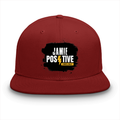 Classic Snapback Cap | Adjustable One-Size | Heavy Cotton DTG Printed | Flat Brim Structured | Unisex Adults | Grunge | Positivity | Motivation - front - Red - mockup 1