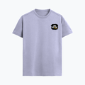 Supima T-Shirt | Unisex Regular Fit, All Ages | 100% Supima Cotton, DTG Printed | Pre-shrunk, Bio-washed, Soft Feel | Unisex | Grunge | Positivity - left pocket - Lavender - mockup 3