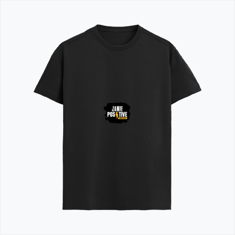Supima T-Shirt | Unisex Regular Fit | 100% Supima Cotton | Embroidery | Pre-Shrunk, Soft Feel | Adults | Grunge | Positivity | Motivation | Birthday - front - Black - mockup 1