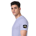 Supima T-Shirt | Unisex Regular Fit | 100% Supima Cotton | Embroidery | Pre-Shrunk, Soft Feel | Adults | Grunge | Positivity | Motivation | Birthday - left sleeve - Lavender - mockup 5