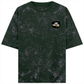 Acid Wash Oversized Tee | Unisex Adult | 100% Super-Combed Cotton | Embroidery | Relaxed Fit | Grunge | Positivity | Motivation | Birthday | Uplifting - right pocket - Bottle Green - mockup 4