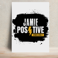 Metal Posters | 8x11.7 & 11.7x15.7 in | 1mm Thick Metal | Magnetic Mount, Waterproof, Glossy Finish | Unisex Home Decor | Grunge | Positivity