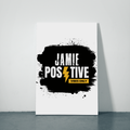 Metal Posters | 8x11.7 & 11.7x15.7 in | 1mm Thick Metal | Magnetic Mount, Waterproof, Glossy Finish | Unisex Home Decor | Grunge | Positivity - front_2 - White - mockup 2