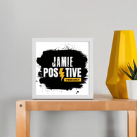 Framed Poster | Multiple Sizes | 300 GSM Art Paper | Laminated, Fade-Proof, 1-inch Frame | Unisex Home Decor | Grunge | Positivity | Motivation