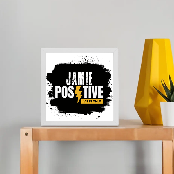 Framed Poster | Multiple Sizes | 300 GSM Art Paper | Laminated, Fade-Proof, 1-inch Frame | Unisex Home Decor | Grunge | Positivity | Motivation