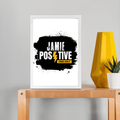 Framed Poster | Multiple Sizes | 300 GSM Art Paper | Laminated, Fade-Proof, 1-inch Frame | Unisex Home Decor | Grunge | Positivity | Motivation - front_A4 Frame Poster - A4 Frame Poster - mockup 13
