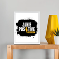 Framed Poster | Multiple Sizes | 300 GSM Art Paper | Laminated, Fade-Proof, 1-inch Frame | Unisex Home Decor | Grunge | Positivity | Motivation - front_8x10In - 8x10In - mockup 2