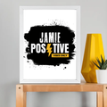 Framed Poster | Multiple Sizes | 300 GSM Art Paper | Laminated, Fade-Proof, 1-inch Frame | Unisex Home Decor | Grunge | Positivity | Motivation - front_11x14In - 11x14In - mockup 4