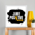 Framed Poster | Multiple Sizes | 300 GSM Art Paper | Laminated, Fade-Proof, 1-inch Frame | Unisex Home Decor | Grunge | Positivity | Motivation - front_12x12In - 12x12In - mockup 5