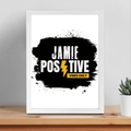 Framed Poster | Multiple Sizes | 300 GSM Art Paper | Laminated, Fade-Proof, 1-inch Frame | Unisex Home Decor | Grunge | Positivity | Motivation - front_12x16In - 12x16In - mockup 6