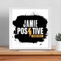 Framed Poster | Multiple Sizes | 300 GSM Art Paper | Laminated, Fade-Proof, 1-inch Frame | Unisex Home Decor | Grunge | Positivity | Motivation - front_14x14In - 14x14In - mockup 9