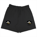 Terry Shorts | Unisex Adults | Terry Cotton | DTG Print | Adjustable Drawcord & Side Pockets | Grunge | Positivity | Motivation | Birthday | Uplifting - left pocket - Black - mockup 1