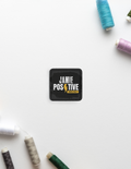 Embroidery Patches | Versatile Iron-On | Premium Madeira Threads | Durable & Expressive | Unisex | Grunge | Positivity | Motivation | Birthday - front_Square - Square - Black - mockup 2