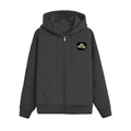 Zip Hoodie | Unisex Adult | 400 GSM Cotton-Poly Blend DTG | Zipper Closure & Pouch Pocket | Grunge | Positivity | Motivation | Birthday | Uplifting - left pocket - Black - mockup 2