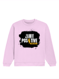 Oversized Sweatshirt | Roomy Relaxed Fit | 400 GSM Cotton Blend | Pre-Shrunk Drop Shoulder | Unisex Adult | Grunge | Positivity | Motivation - front - Light Baby Pink - mockup 1
