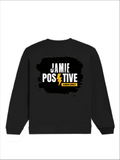 Oversized Sweatshirt | Roomy Relaxed Fit | 400 GSM Cotton Blend | Pre-Shrunk Drop Shoulder | Unisex Adult | Grunge | Positivity | Motivation - back - Black - mockup 2