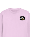 Oversized Sweatshirt | Roomy Relaxed Fit | 400 GSM Cotton Blend | Pre-Shrunk Drop Shoulder | Unisex Adult | Grunge | Positivity | Motivation - left pocket - Light Baby Pink - mockup 3
