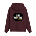 Oversized Hoodie | Unisex Relaxed Fit | 400 GSM Cotton Blend | DTG Printed | Drop Shoulder, Pre-Shrunk | Adults | Grunge | Positivity | Motivation - back - Maroon - mockup 2