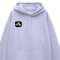 Oversized Hoodie | Unisex Relaxed Fit | 400 GSM Cotton Blend | DTG Printed | Drop Shoulder, Pre-Shrunk | Adults | Grunge | Positivity | Motivation - right pocket - Lavender - mockup 4