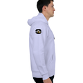 Oversized Hoodie | Unisex Relaxed Fit | 400 GSM Cotton Blend | DTG Printed | Drop Shoulder, Pre-Shrunk | Adults | Grunge | Positivity | Motivation - right sleeve - Lavender - mockup 6