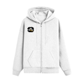 Zip Hoodie | Unisex Adult | 90% Cotton 10% Polyester DTF | Full Zipper & Pouch Pocket | Grunge | Positivity | Motivation | Birthday | Uplifting - right pocket - White - mockup 3