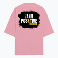 Terry Oversized Tee | Oversized Fit | 260 GSM Terry Cotton Blend | DTF Print Ready | Breathable, Durable, Soft | Unisex Adult | Grunge | Positivity - back - Flamingo - mockup 2