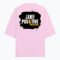 Terry Oversized Tee | Oversized Fit | 260 GSM Terry Cotton Blend | DTF Print Ready | Breathable, Durable, Soft | Unisex Adult | Grunge | Positivity - back - Light Baby Pink - mockup 2