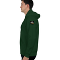 Oversized Hoodie | Relaxed Fit, Drop-Shoulder | 400 GSM Fabric | Warm, Durable | Unisex | Grunge | Positivity | Motivation | Birthday | Uplifting - left sleeve - Bottle Green - mockup 5