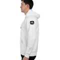 Oversized Hoodie | Relaxed Fit, Drop-Shoulder | 400 GSM Fabric | Warm, Durable | Unisex | Grunge | Positivity | Motivation | Birthday | Uplifting - left sleeve - White - mockup 5