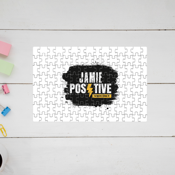 Jigsaw Puzzle | 120 Pieces A4 Size | Recycled Paper Semi-Gloss Finish | Engaging Entertainment Brain Booster | Unisex All Ages | Grunge | Positivity