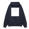 Oversized Hoodie | Relaxed Fit Drop Shoulder Unisex | 400 GSM Cotton Blend Embroidery | Pre-Shrunk Bio Washed | Adult | Grunge | Positivity - front - Navy Blue - mockup 1