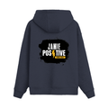 Oversized Hoodie | Relaxed Fit Drop Shoulder Unisex | 400 GSM Cotton Blend Embroidery | Pre-Shrunk Bio Washed | Adult | Grunge | Positivity - back - Navy Blue - mockup 2