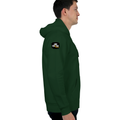 Oversized Hoodie | Relaxed Fit Drop Shoulder Unisex | 400 GSM Cotton Blend Embroidery | Pre-Shrunk Bio Washed | Adult | Grunge | Positivity - right sleeve - Bottle Green - mockup 6