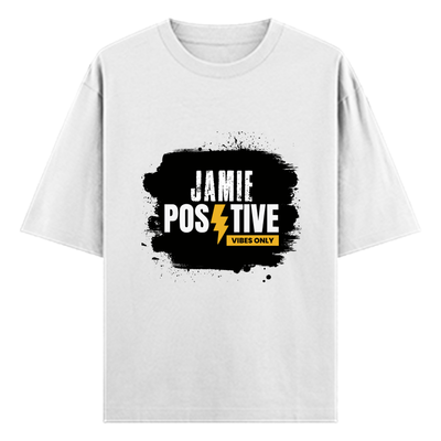 Oversized Standard T-Shirt | Unisex Relaxed Fit | 100% Super Combed Cotton DTG | Soft, Breathable & Durable | Adult | Grunge | Positivity | Motivation - front - White - mockup 1