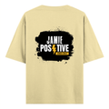 Oversized Standard T-Shirt | Unisex Relaxed Fit | 100% Super Combed Cotton DTG | Soft, Breathable & Durable | Adult | Grunge | Positivity | Motivation - back - Beige - mockup 2