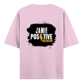 Oversized Standard T-Shirt | Unisex Relaxed Fit | 100% Super Combed Cotton DTG | Soft, Breathable & Durable | Adult | Grunge | Positivity | Motivation - back - Light Baby Pink - mockup 2