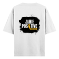 Oversized Standard T-Shirt | Unisex Relaxed Fit | 100% Super Combed Cotton DTG | Soft, Breathable & Durable | Adult | Grunge | Positivity | Motivation - back - White - mockup 2