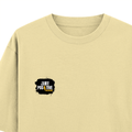 Oversized Standard T-Shirt | Unisex Relaxed Fit | 100% Super Combed Cotton DTG | Soft, Breathable & Durable | Adult | Grunge | Positivity | Motivation - left pocket - Beige - mockup 3