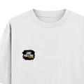 Oversized Standard T-Shirt | Unisex Relaxed Fit | 100% Super Combed Cotton DTG | Soft, Breathable & Durable | Adult | Grunge | Positivity | Motivation - left pocket - White - mockup 3