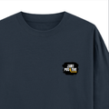 Oversized Standard T-Shirt | Unisex Relaxed Fit | 100% Super Combed Cotton DTG | Soft, Breathable & Durable | Adult | Grunge | Positivity | Motivation - right pocket - Navy Blue - mockup 4