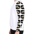 AOP Sweatshirt | Kids' Regular Fit | Polyester Fleece | Soft, Durable, Water Resistant | Unisex | Grunge | Positivity | Motivation | Birthday - right sleeve - White - mockup 4