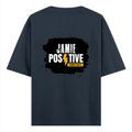 Oversized Standard T-Shirt | Oversized Fit Unisex | 100% Super Combed Cotton Embroidery | Soft, Breathable, Durable | Unisex Adult | Grunge - back - Navy Blue - mockup 2