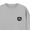 Oversized Standard T-Shirt | Oversized Fit Unisex | 100% Super Combed Cotton Embroidery | Soft, Breathable, Durable | Unisex Adult | Grunge - right pocket - Grey Melange - mockup 4