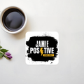 Acrylic Coaster | Standard | Durable Acrylic | UV Printed | Glossy Finish | Fade-Proof | Unisex | Grunge | Positivity | Motivation | Birthday - front_2 - Square - White - mockup 2