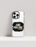 iPhone Glass Case | For iPhone Users | Tempered Glass Back & TPU Sides | Durable Protection & Fade-Proof Print | Unisex | Grunge | Positivity - front_16 Pro - 16 Pro - mockup 6