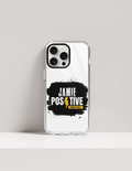 iPhone Glass Case | For iPhone Users | Tempered Glass Back & TPU Sides | Durable Protection & Fade-Proof Print | Unisex | Grunge | Positivity - front_15 Pro - 15 Pro - mockup 10
